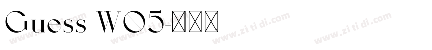Guess W05字体转换